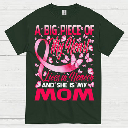 Breast Cancer Mom Memorial Butterfly T Shirt