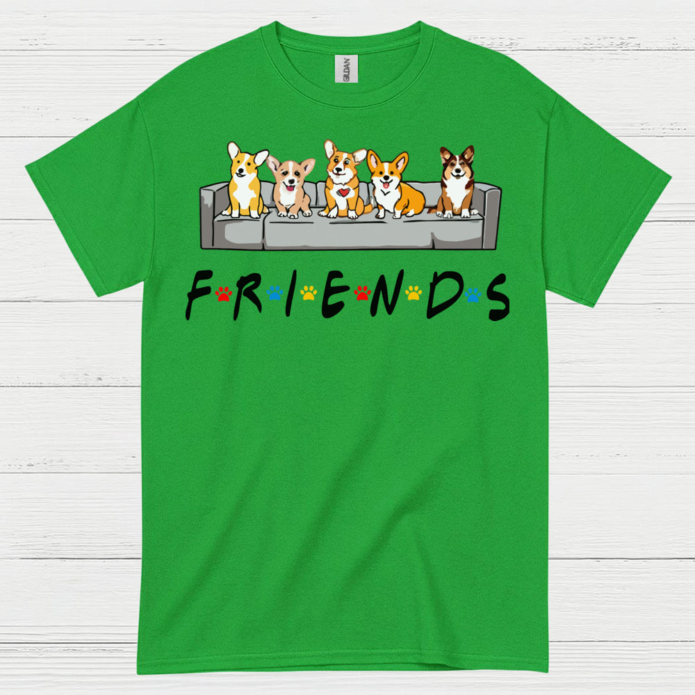 Corgi Friends Cute Dog T Shirt