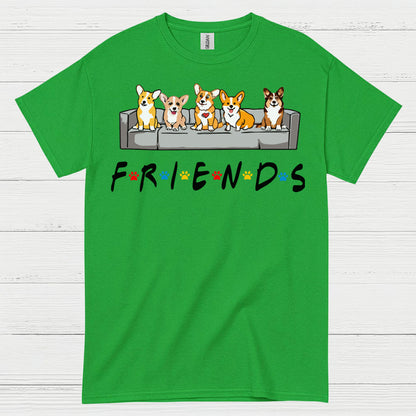 Corgi Friends Cute Dog T Shirt