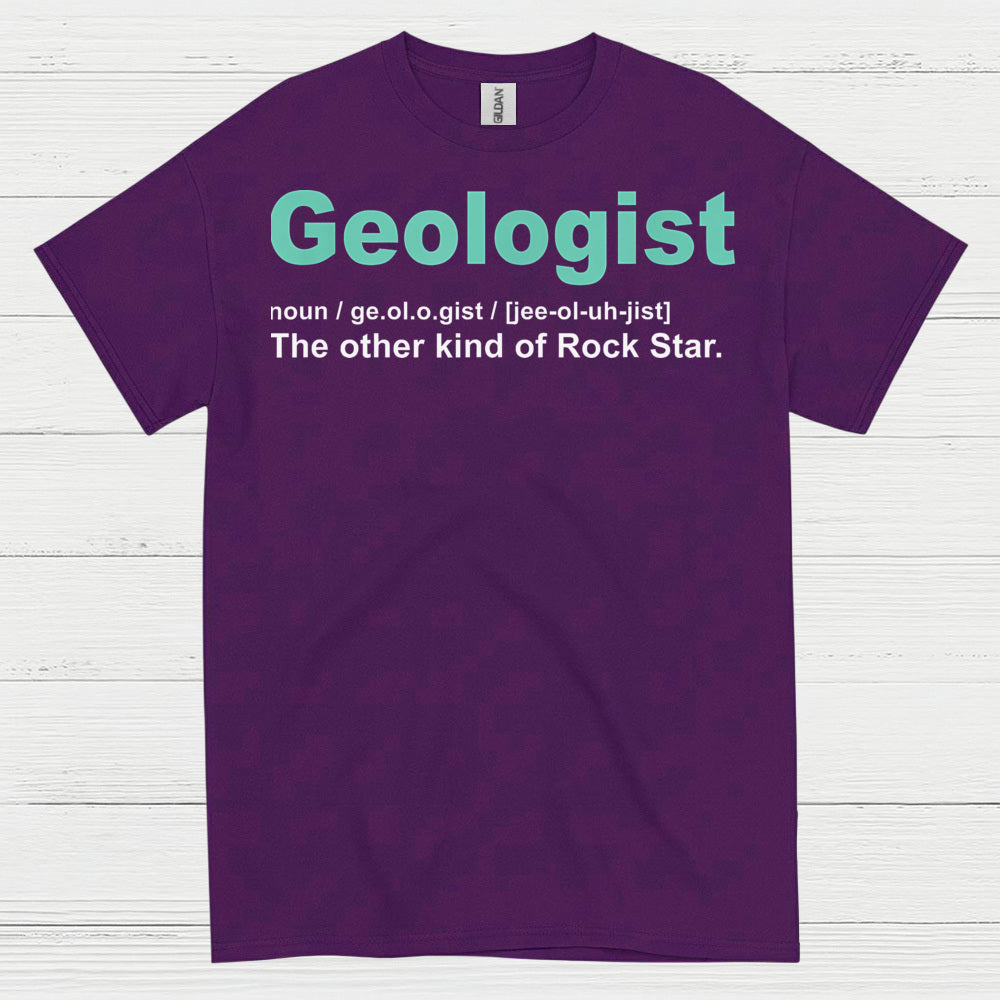 Geologist Rock Star Definition T Shirt