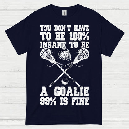 Crazy Lacrosse Goalie T Shirt