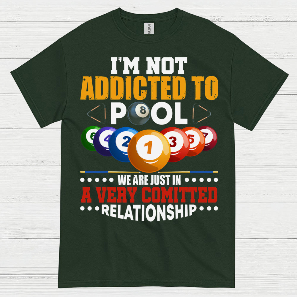 Not Addicted To Pool Funny T Shirt