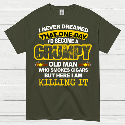 Grumpy Old Man Who Smokes Cigars T Shirt