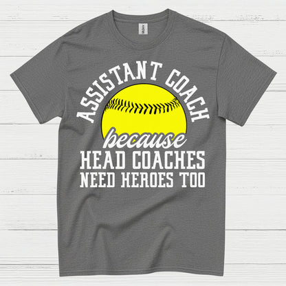 Assistant Coach Softball Hero T Shirt