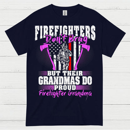 Firefighter Grandma Proud of My Firefighter T Shirt