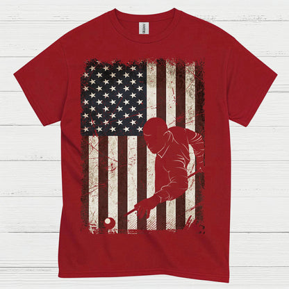 American Pool Player Patriotic T Shirt