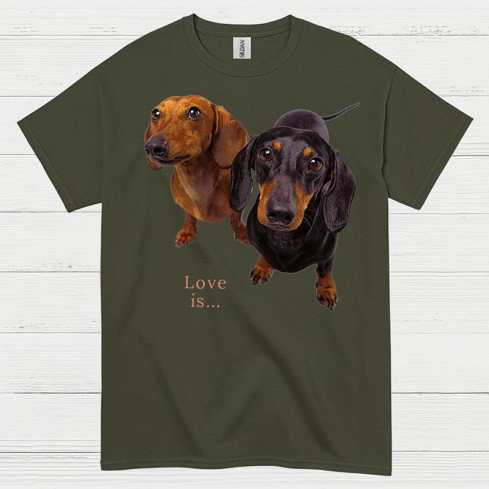 Never Underestimate A Woman Who Loves Coffee And Dachshunds T Shirt