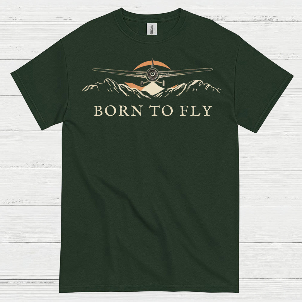 Born To Fly Airplane T Shirt