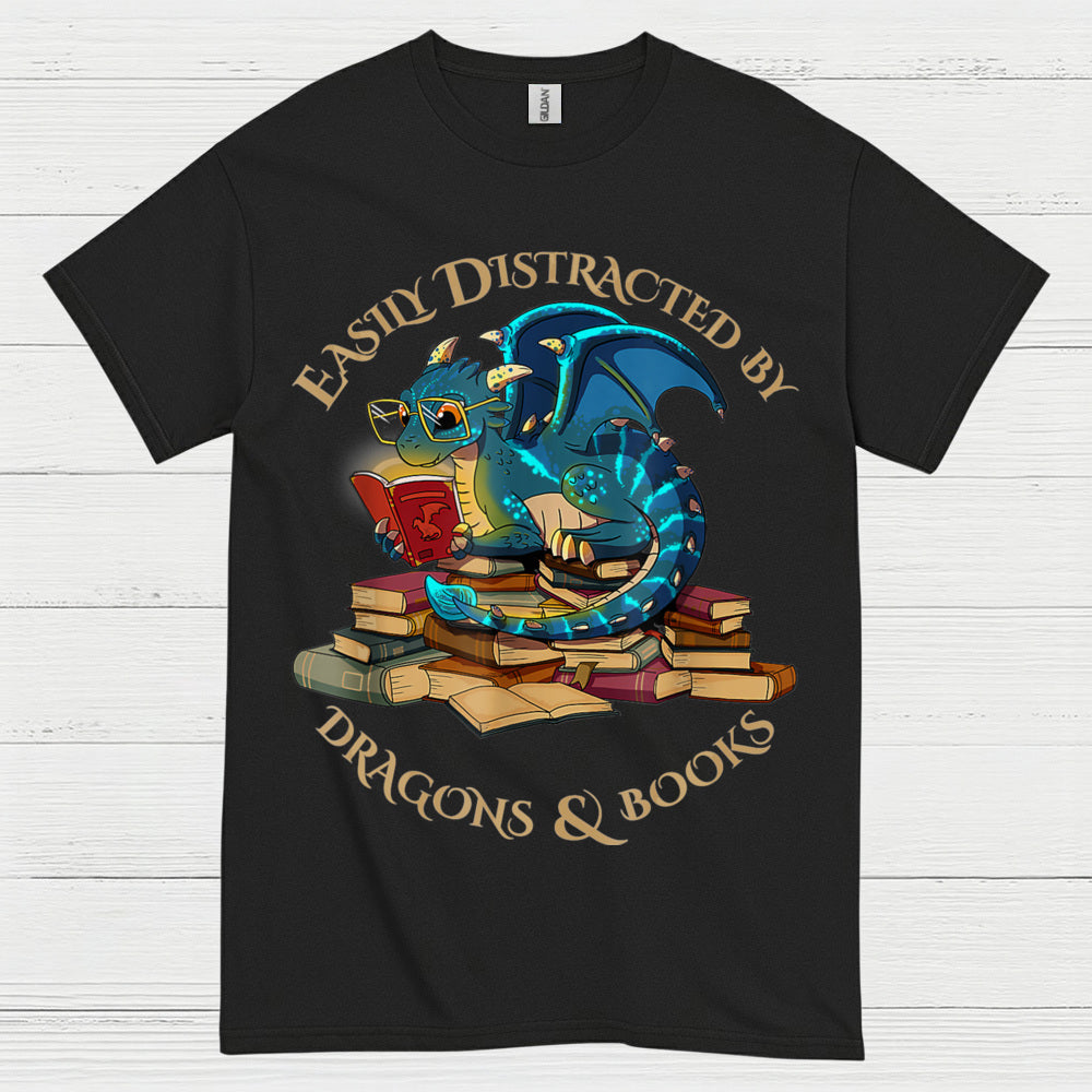 Dragons And Books T Shirt