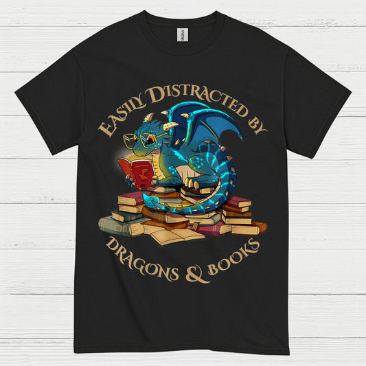Dragons And Books T Shirt