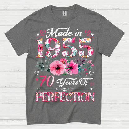 Made in 1955 70 Years Perfection T Shirt