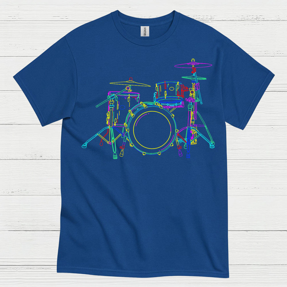Neon Drum Set T Shirt
