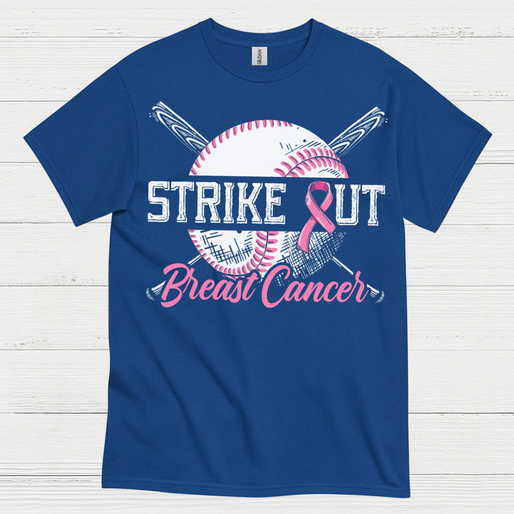 Strike Out Breast Cancer Baseball T Shirt