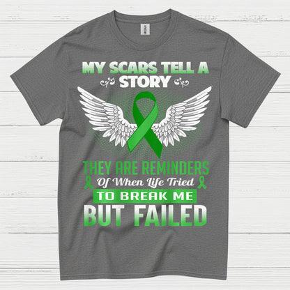 My Scars Tell A Story Strength Awareness T Shirt