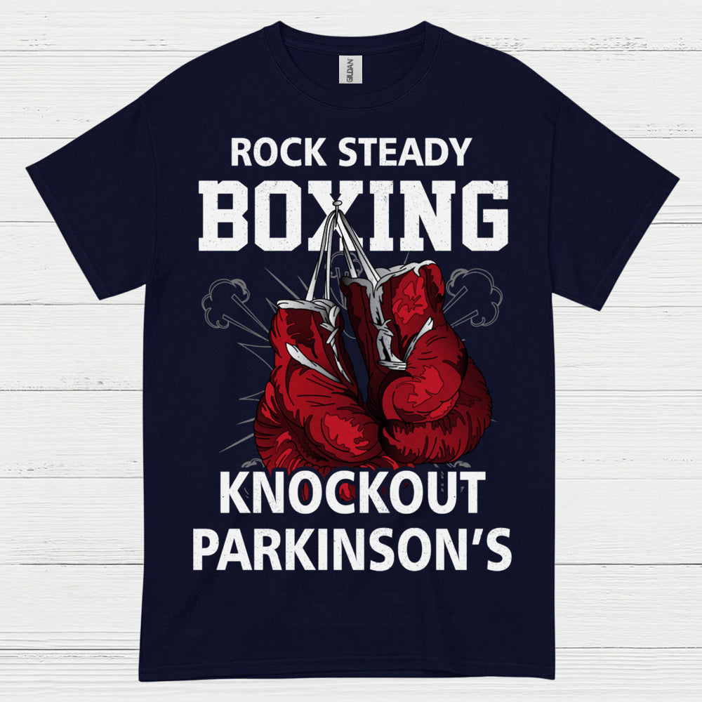 Rock Steady Boxing Knockout Parkinsons T Shirt
