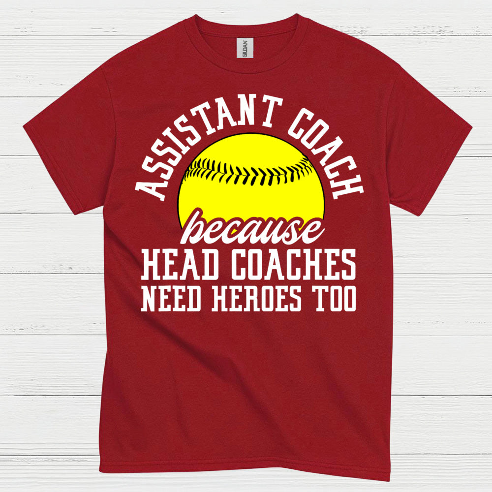 Assistant Coach Softball Hero T Shirt