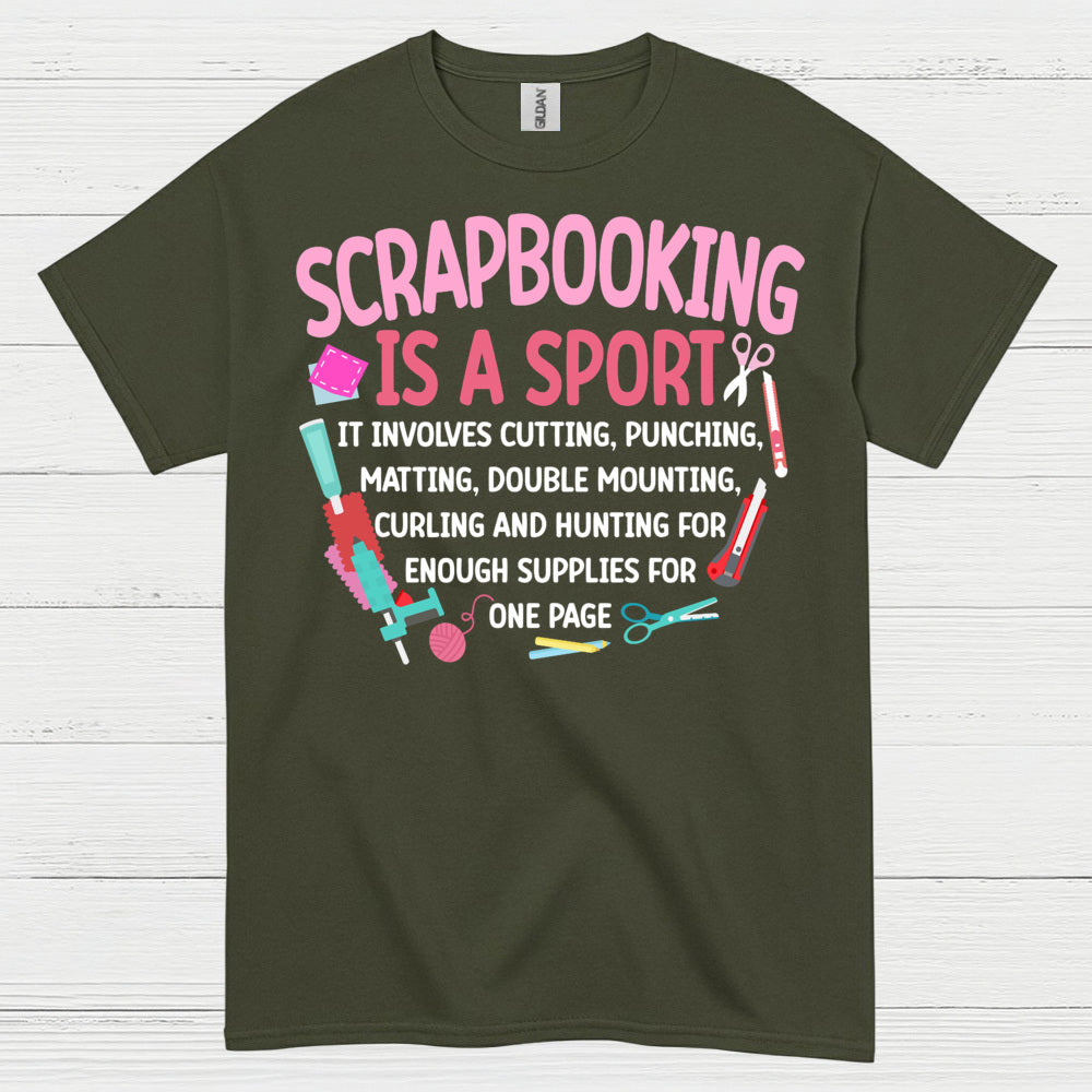 Scrapbooking Is A Sport Funny Crafting T Shirt