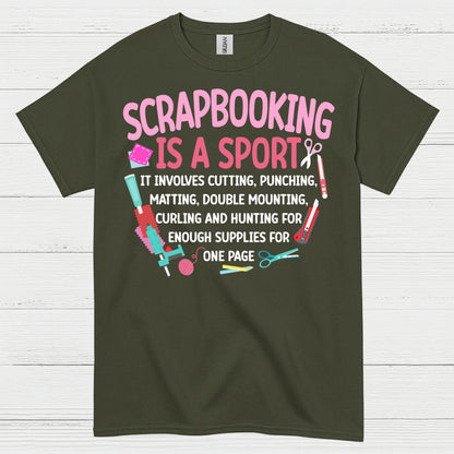 Scrapbooking Is A Sport Funny Crafting T Shirt
