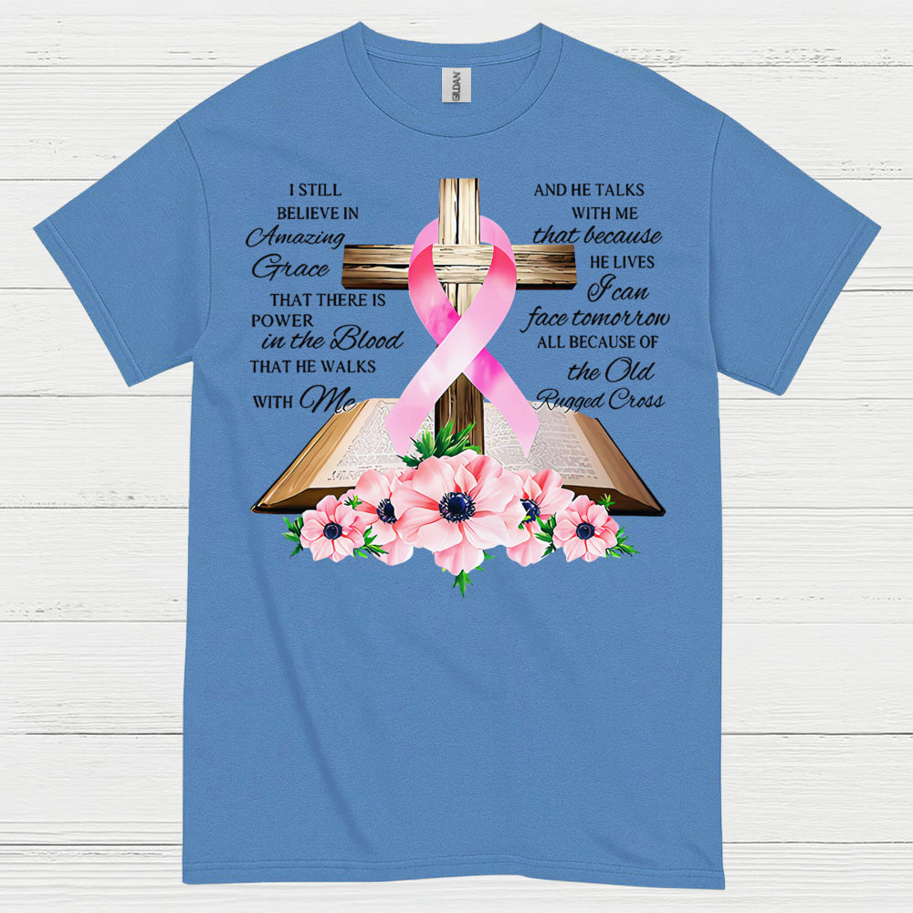 Amazing Grace Breast Cancer Faith T Shirt