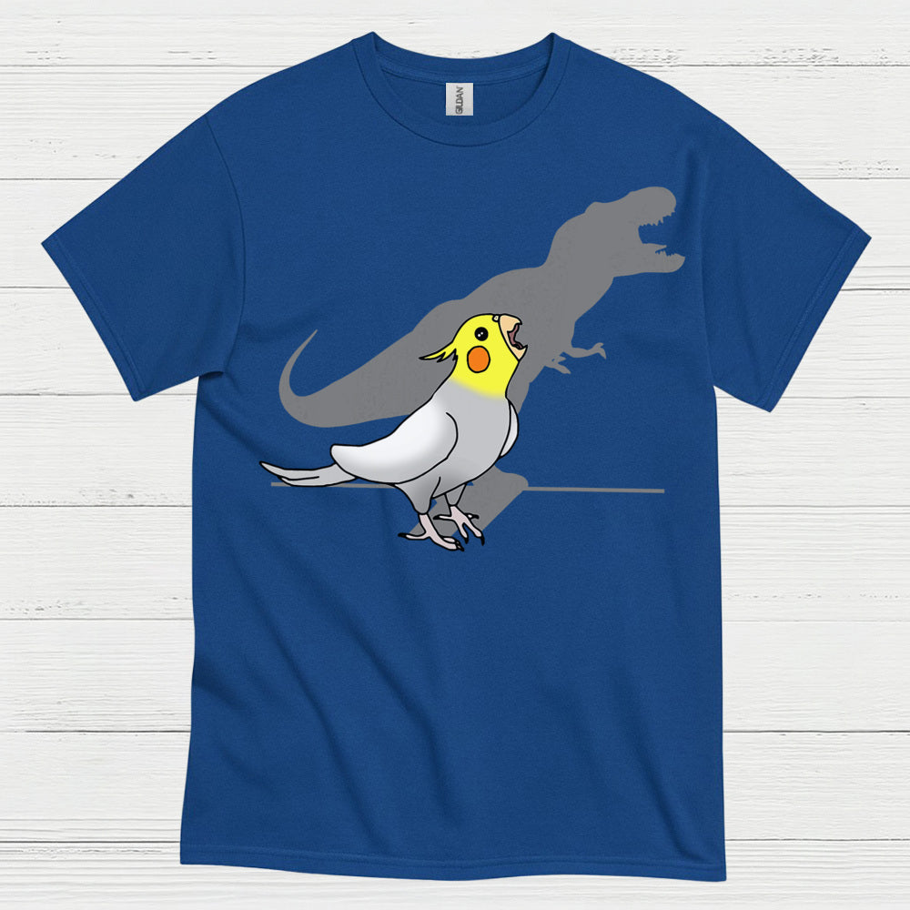 Funny Cockatiel Dinosaur Shadow T Shirt