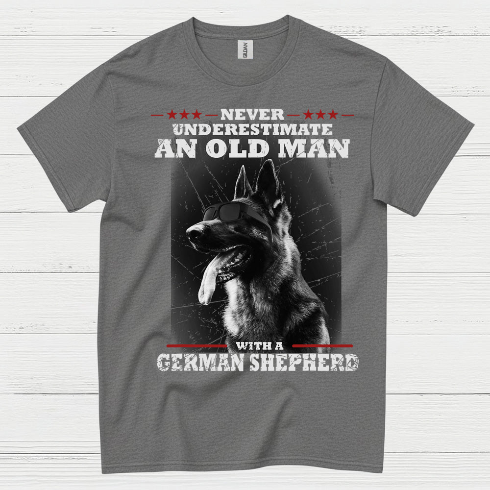 Old Man Shepherd Humor T Shirt