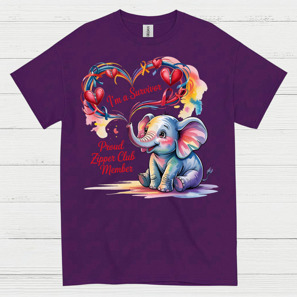 Proud Zipper Club Survivor T Shirt