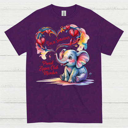 Proud Zipper Club Survivor T Shirt