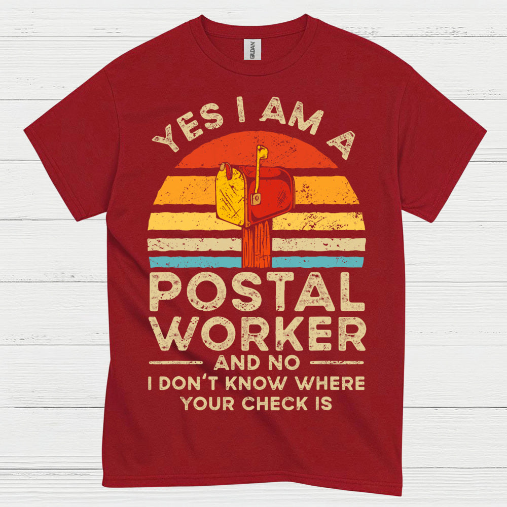 Vintage Postal Worker Humor T Shirt