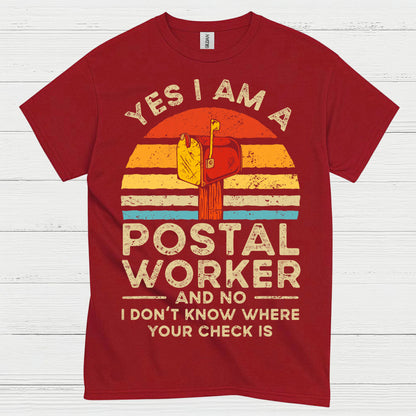 Vintage Postal Worker Humor T Shirt