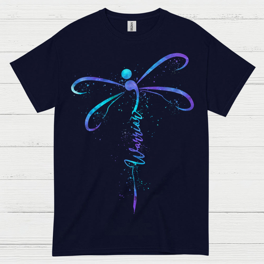 Semicolon Dragonfly Warrior T Shirt