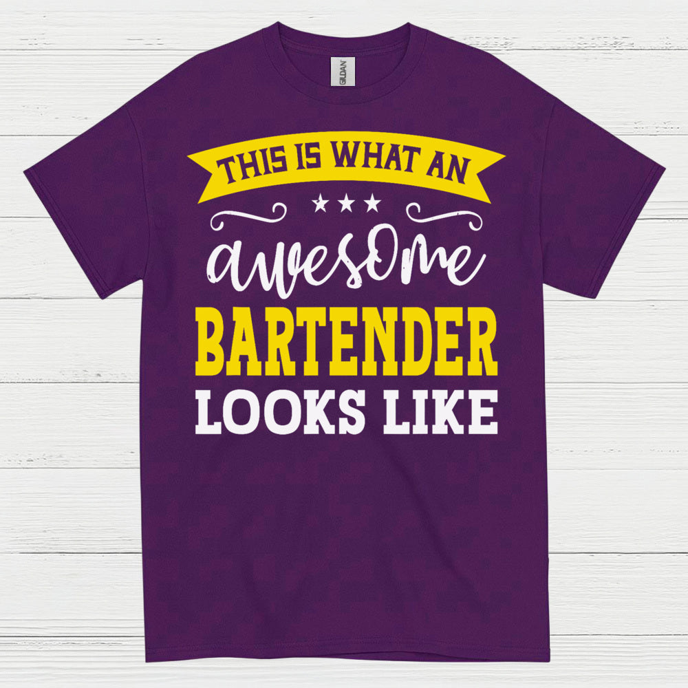 Awesome Bartender Looks Like This T Shirt