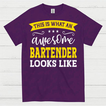 Awesome Bartender Looks Like This T Shirt