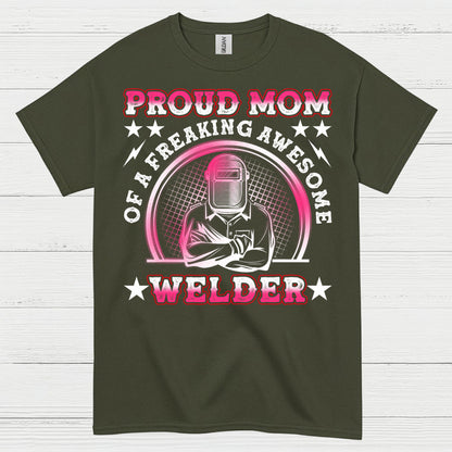 Proud Mom Welder Celebrating Her Awesome Craft T Shirt