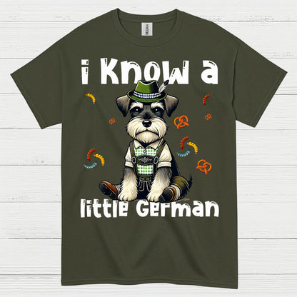 Funny Little German Schnauzer Dog T Shirt