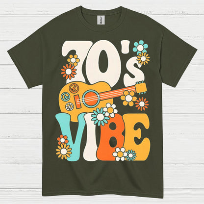70s Vibe Retro Guitar T Shirt