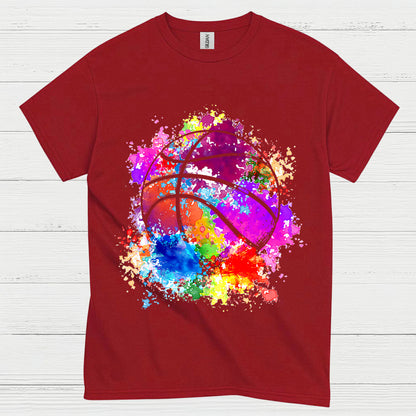 Color Splash Basketball T Shirt