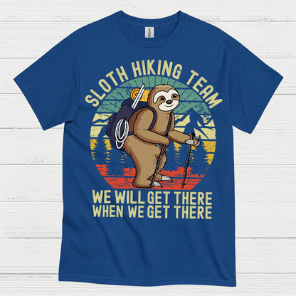 Sloth Hiking Team Funny Sloth T Shirt