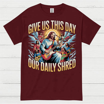 Give Us This Day Jesus Guitar T Shirt