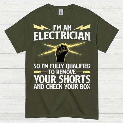 Qualified Electrician Check Your Box T Shirt