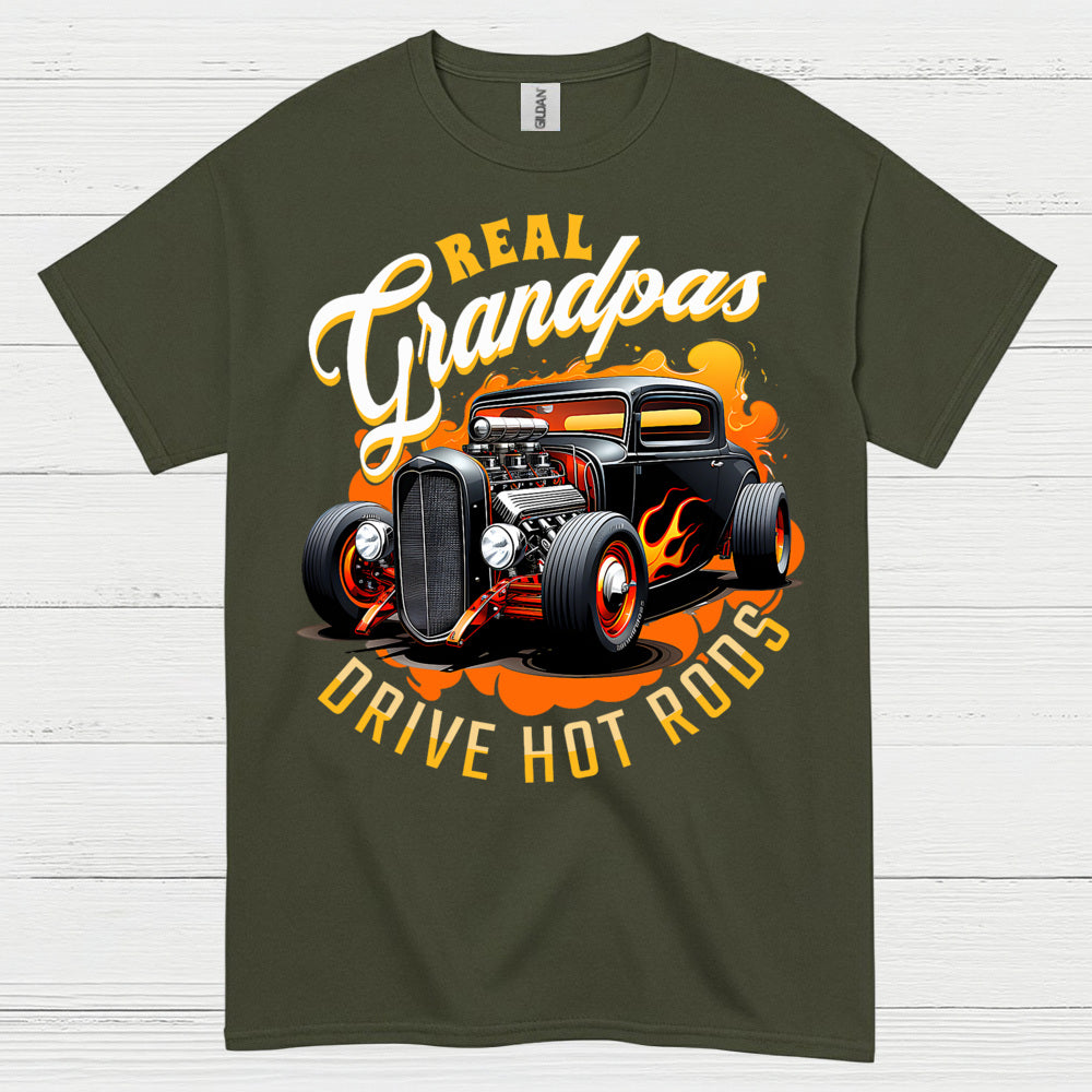 Real Grandpas Drive Hot Rods T Shirt