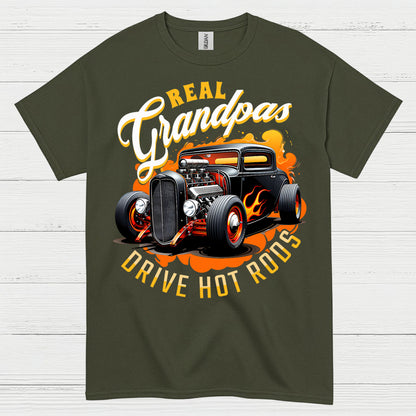 Real Grandpas Drive Hot Rods T Shirt