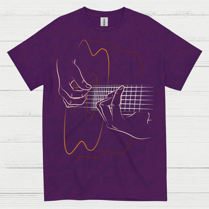 Acoustic Line Art Guitar T Shirt