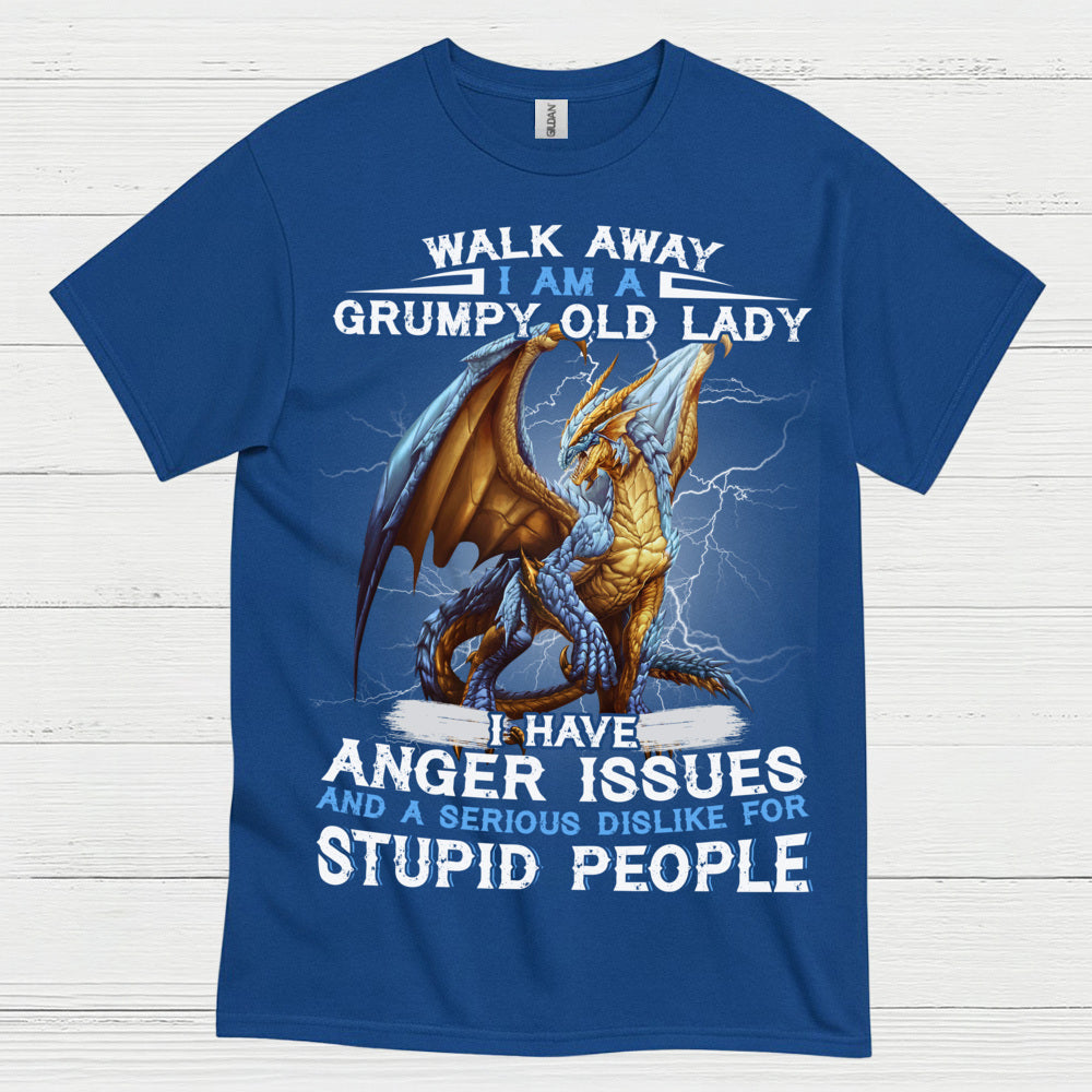 Grumpy Old Lady Dragon T Shirt