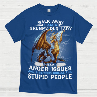 Grumpy Old Lady Dragon T Shirt