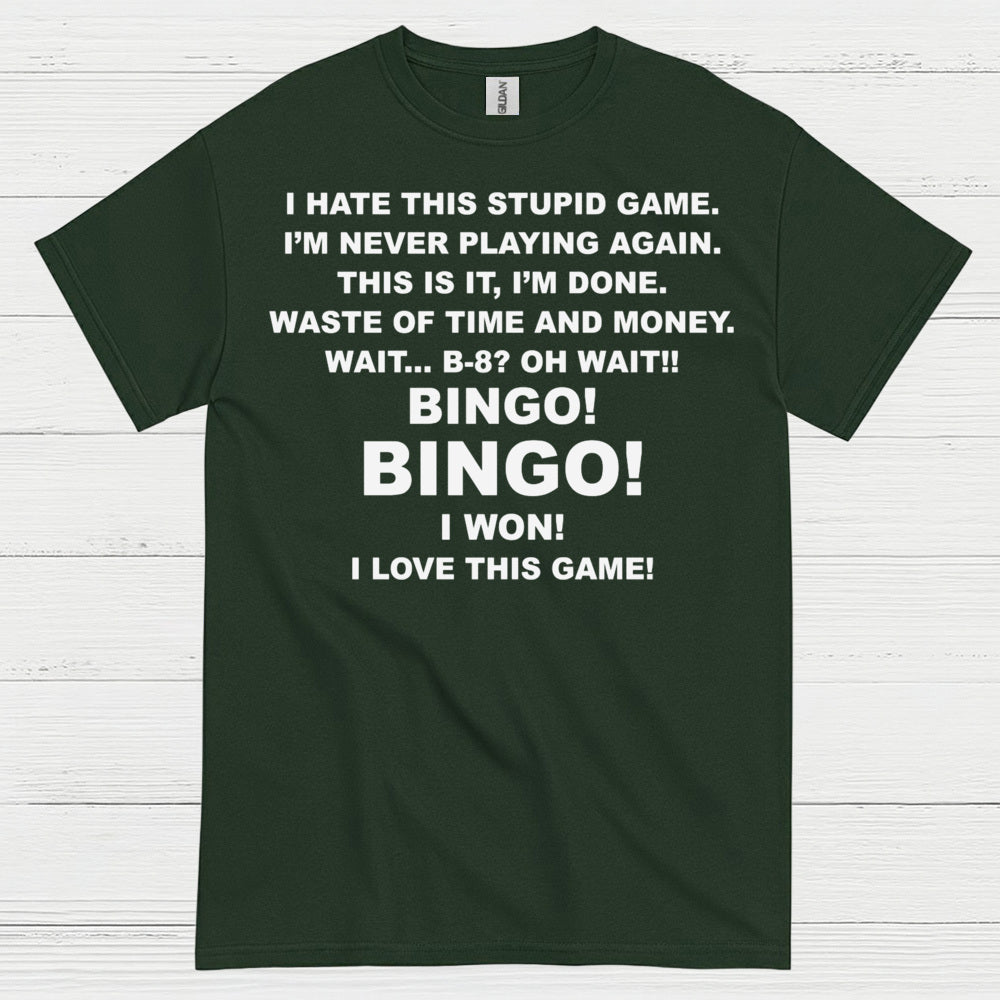 I Hate This Game Bingo Humor T Shirt