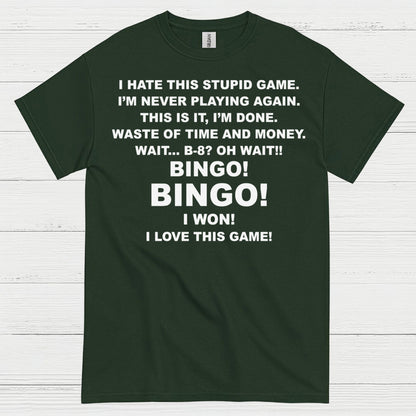 I Hate This Game Bingo Humor T Shirt