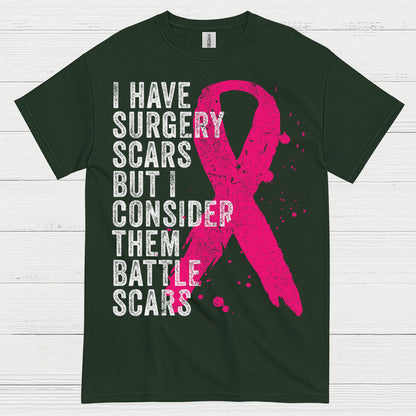 Breast Cancer Battle Scars Survivor T Shirt