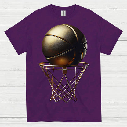 Gold Swish Basketball T Shirt