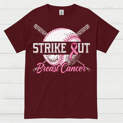 Strike Out Breast Cancer Baseball T Shirt
