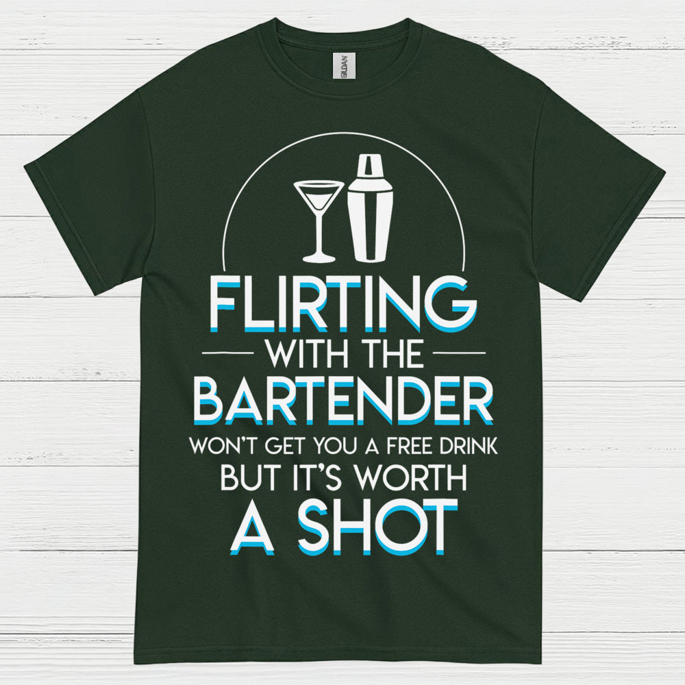 Flirting With Bartender Worth A Shot T Shirt